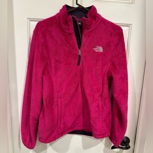 The North Face Osito Women's Fleece Jacket Hot Pink Magenta Full Zip Cozy M